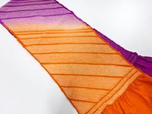 正絹　振袖用　絞り　帯揚げ